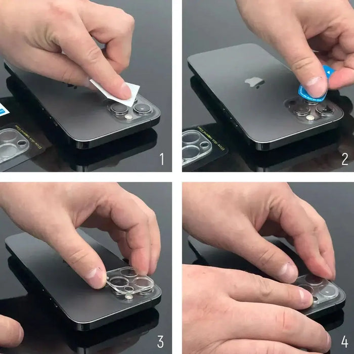 Wozinsky Full Camera Glass за iPhone 17 Pro черен комплект