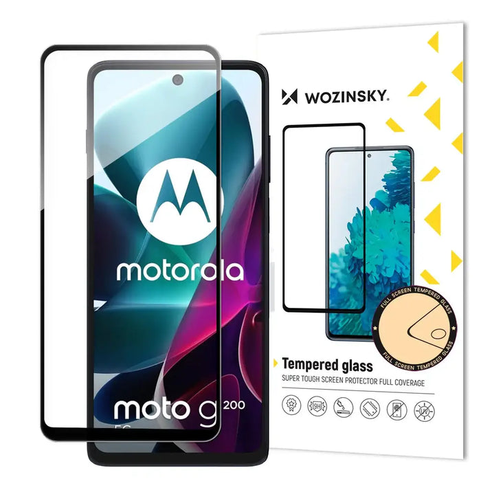 Wozinsky Full Glue Tempered Glass Motorola Moto G200 5G 9H