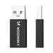 Wozinsky WAAC-01 USB-A - USB-C OTG адаптер - черен