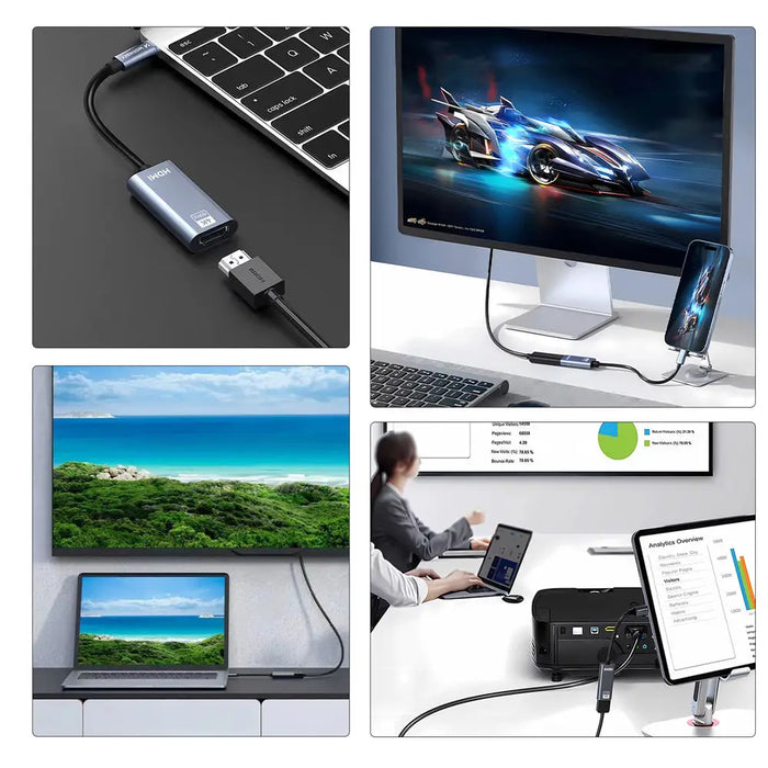 Wozinsky WACH-01 USB-C - HDMI 4K 60Hz адаптер - черен