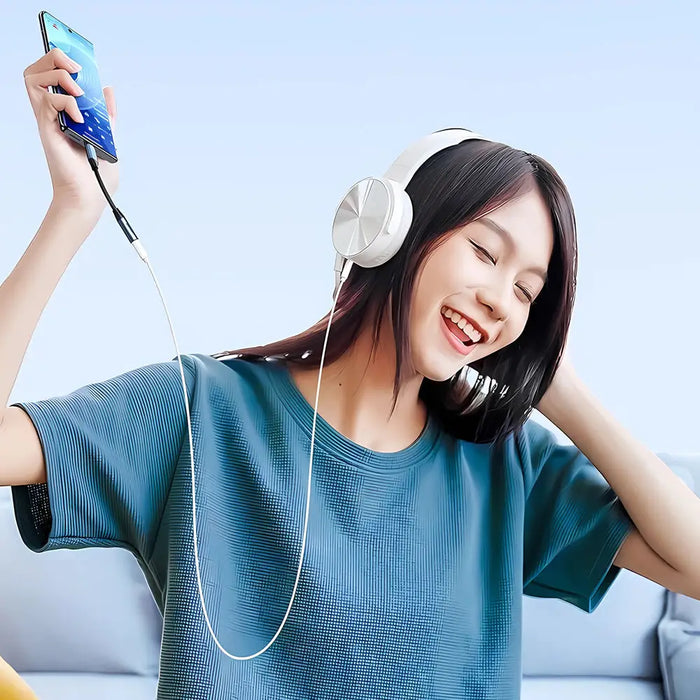 Wozinsky WACM-01 USB-C адаптер - 3.5 мм мини жак - черен