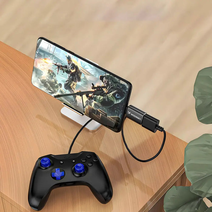 Wozinsky WALA-01 Lightning към USB-A OTG адаптер - черен