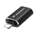 Wozinsky WALC-01 Lightning към USB-C адаптер - черен