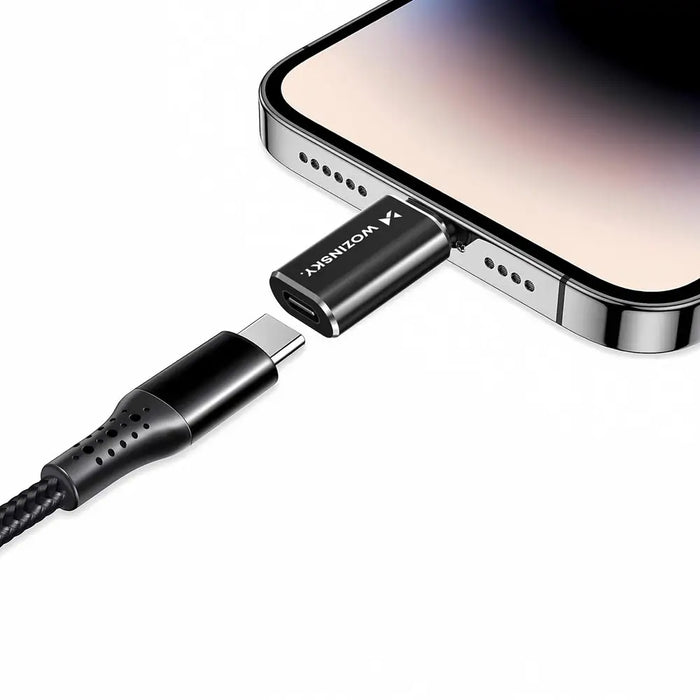 Wozinsky WALC-01 Lightning към USB-C адаптер - черен