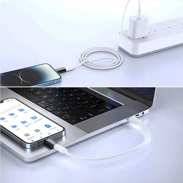 Wozinsky WALC-01 Lightning към USB-C адаптер - черен