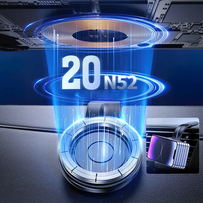 Wozinsky WCZ2Y2S Магнитен държач за кола с 15W MagSafe