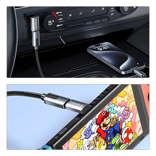 Wozinsky WPKF-01 USB-C - USB-C 40Gb/s 240W 8K OTG ъглов