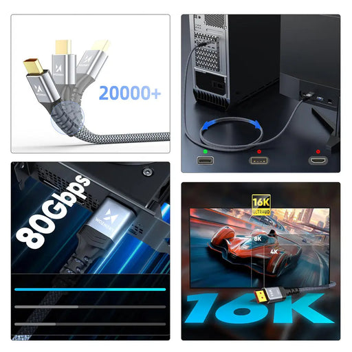 Wozinsky WPS-16AYL2S DisplayPort 2.1 кабел VESA