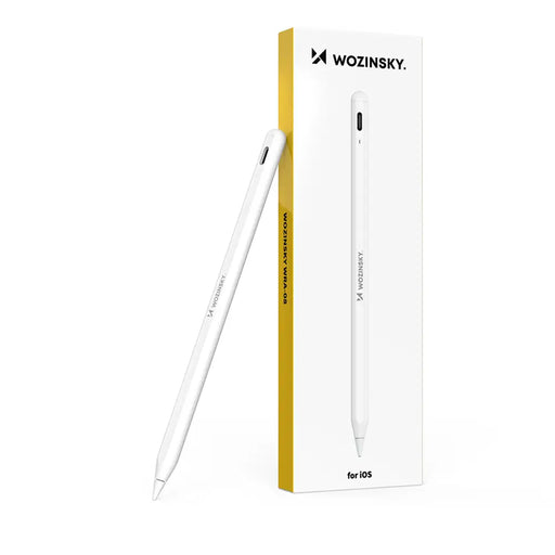Wozinsky WRA-08 стилус за iPad USB-C бързо зареждане - бял