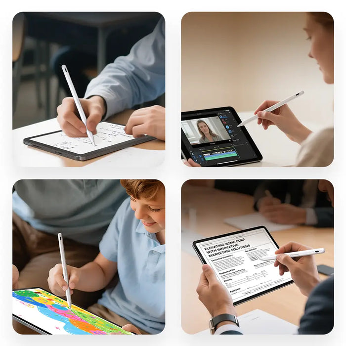 Wozinsky WRA-08 стилус за iPad USB-C бързо зареждане - бял