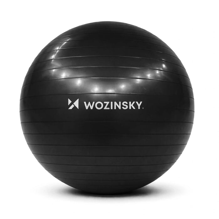 Гимнастическа топка за упражнения Wozinsky WGB65BB 65 см - Черна