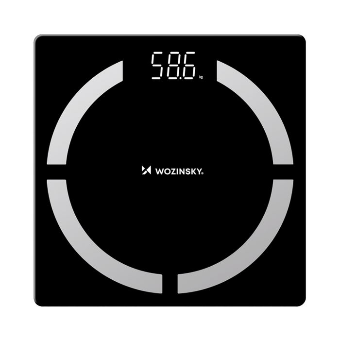 Wozinsky WIWL-30 Умна Bluetooth везна за баня - черна