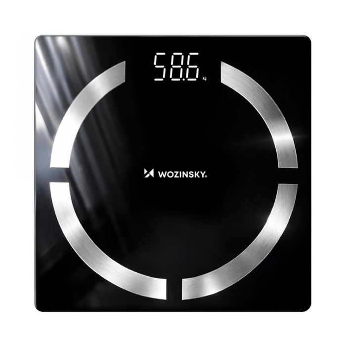 Wozinsky WIWL-30 Умна Bluetooth везна за баня - черна