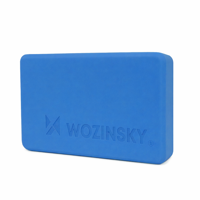 Йога куб Wozinsky WKDJ-B1 за пилатес и стречинг упражнения - син