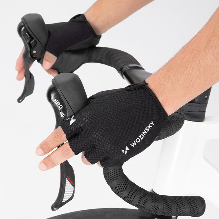 Велосипедни ръкавици Wozinsky WRR-01M размер M - черни