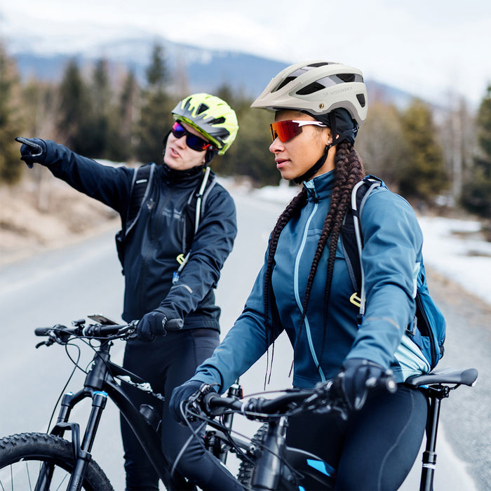 Велосипедна каска Wozinsky MTB с подвижен визьор, лека, L - пастелно зелена