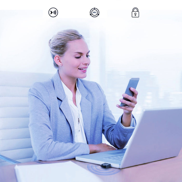 Wozinsky Двубандов USB Wi-Fi 6 адаптер с Bluetooth 5.4 - Черен