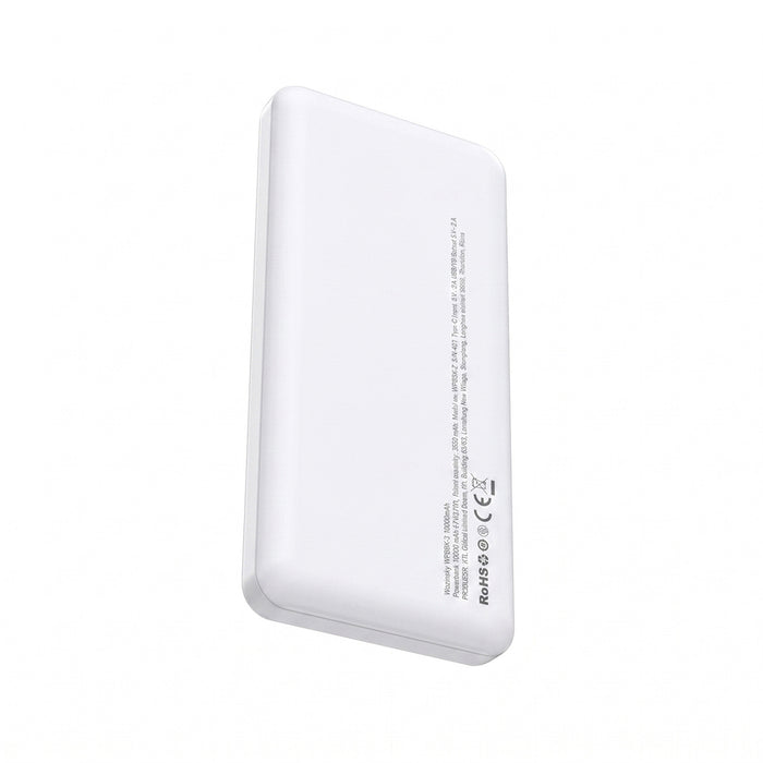 Външна батерия Wozinsky Wpower WPBBK-3 10000 mAh 10W 2x USB-A 2A - бяла