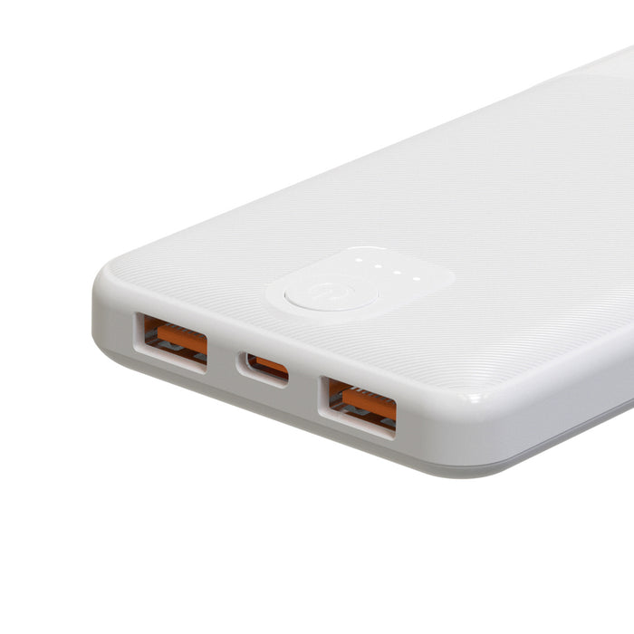 Външна батерия Wozinsky Wpower WPBBK-3 10000 mAh 10W 2x USB-A 2A - бяла