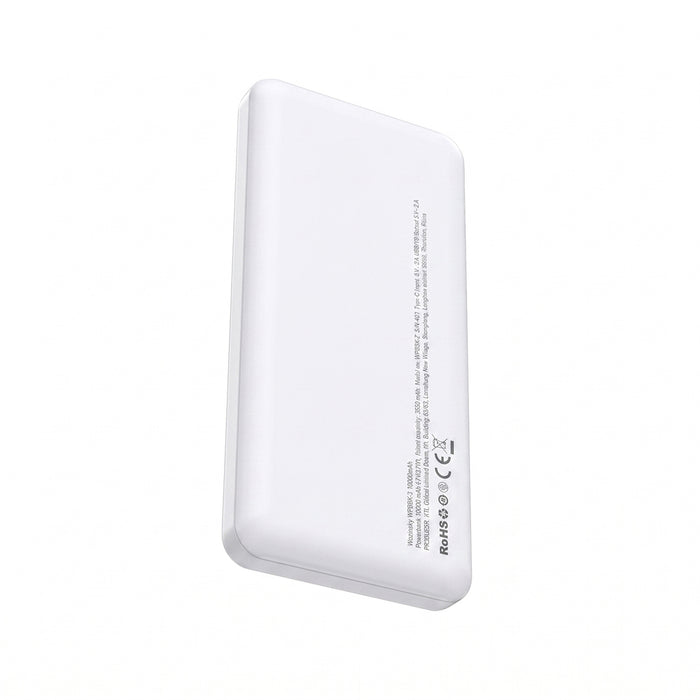 Външна батерия Wozinsky Wpower WPBBK-3 10000 mAh 10W 2x USB-A 2A - бяла