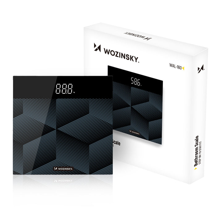 Wozinsky WAL-180 Везни за баня до 180 кг Точни - Черни