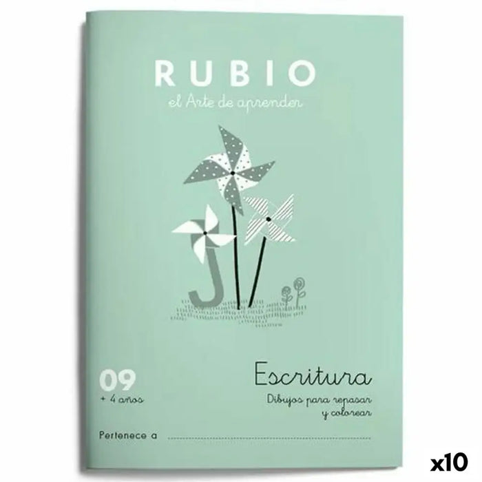 Writing and calligraphy notebook Rubio Nº09 A5 испански (10
