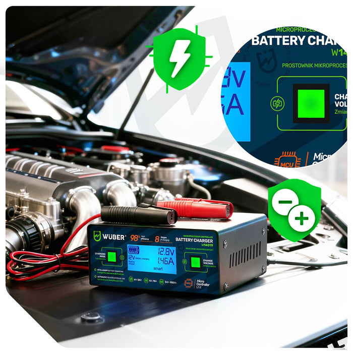 Самостоятелен микропроцесор 10A 6-150 Ah 2-24 V W14018 WUBER