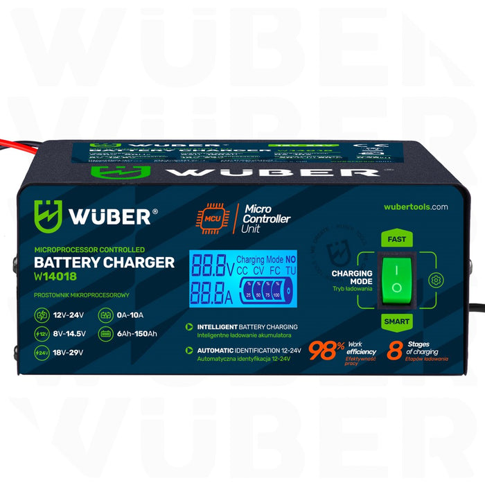 Самостоятелен микропроцесор 10A 6-150 Ah 2-24 V W14018 WUBER