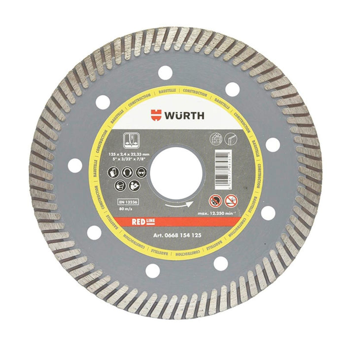 ДИСК ДИАМАНТЕН TURBO Ф125ММ WURTH