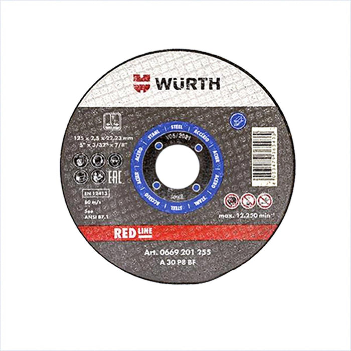 ДИСК ЗА МЕТАЛ RED LINE Ф125 1.0ММ WURTH