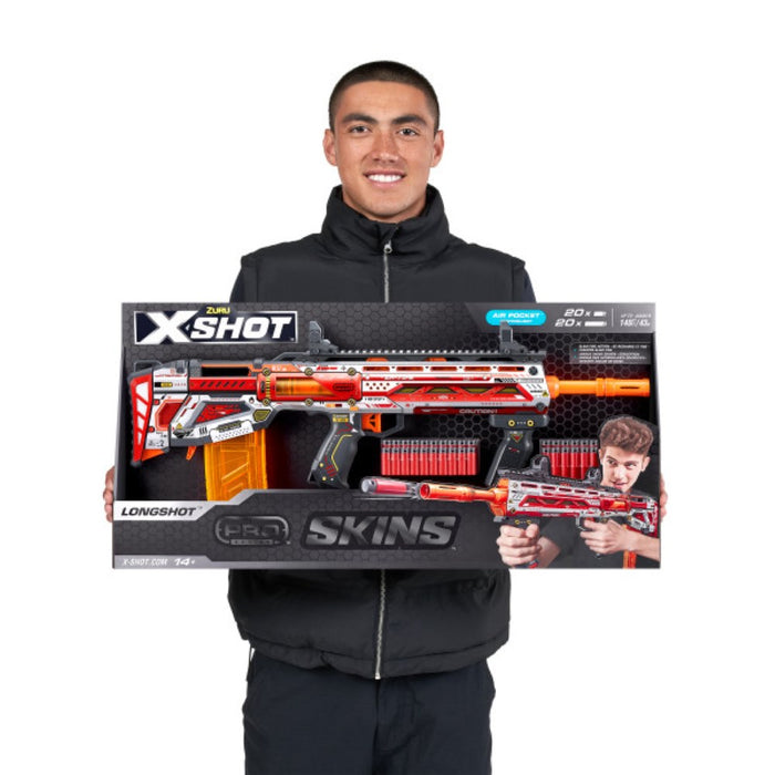 X Shot PRO SKINS Бластер с меки стрели Longshot
