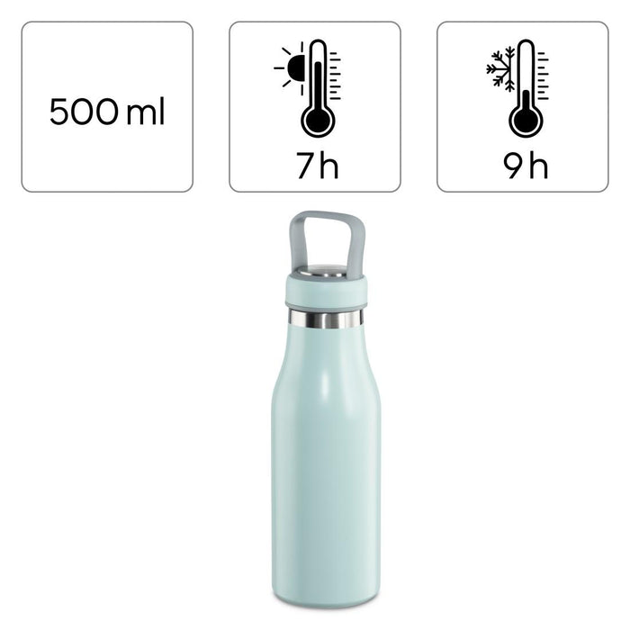 Бутилка за течности Xavax To Go, 500 ml, Неръждаема стомана, Двойна изолация