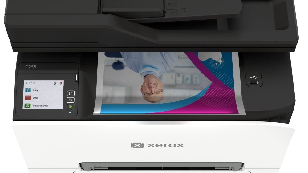 Многофункционален принтер Xerox C255A A4, 25 стр./мин, Wi-Fi, Двустранен печат, Копиране, Сканиране