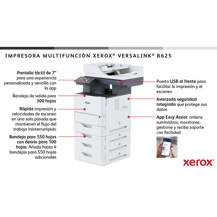 Мултифункционален принтер Xerox B625V_DN