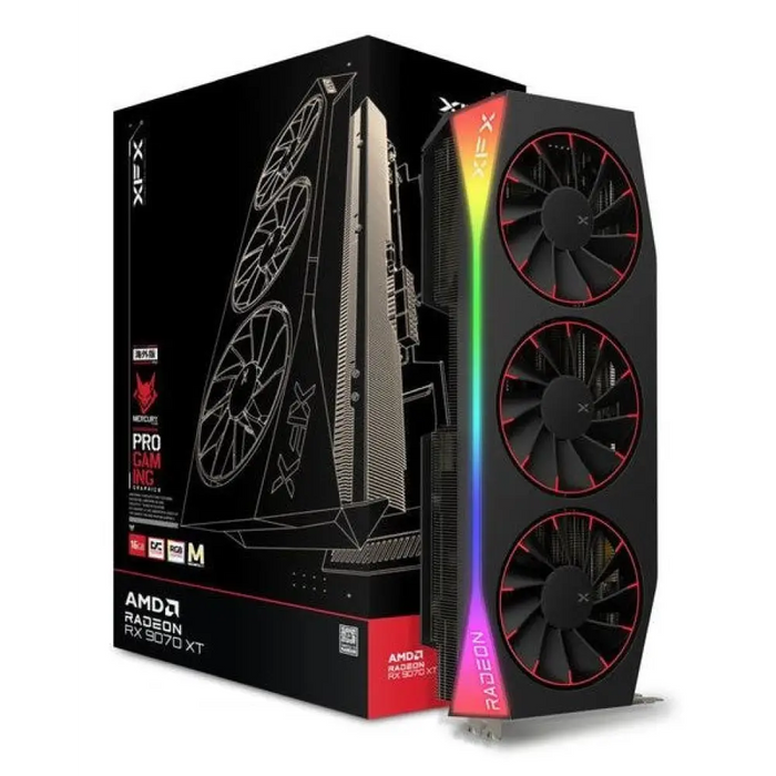 XFX Mercury Radeon RX 9070 XT OC Magnetic Air Edition RGB