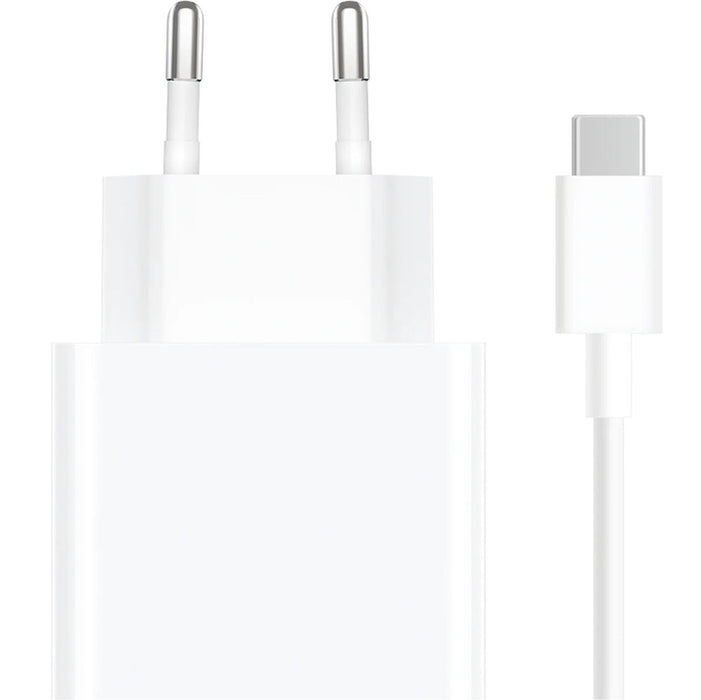 Xiaomi MDY-16-EF 1xUSB-A 33W стенно зарядно устройство с 3A USB-C кабел - бяло