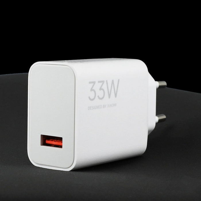 Xiaomi MDY-16-EF 1xUSB-A 33W стенно зарядно устройство с 3A USB-C кабел - бяло