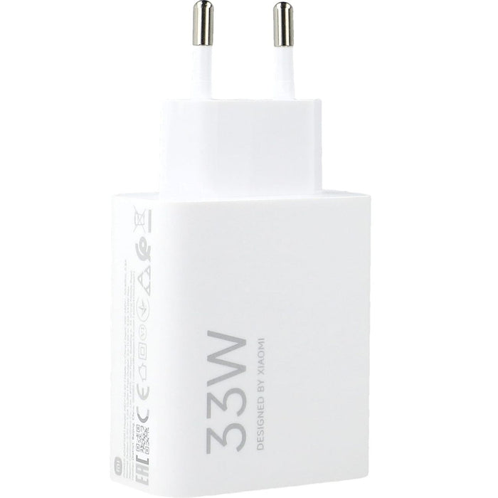 Xiaomi MDY-16-EF 1xUSB-A 33W стенно зарядно устройство с 3A USB-C кабел - бяло