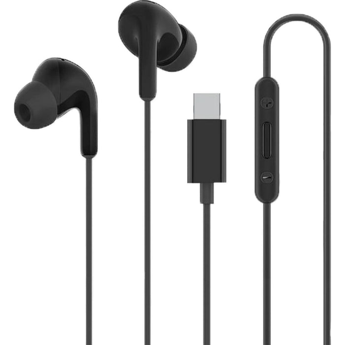 Xiaomi BHR8930GL кабелни слушалки за поставяне в ушите USB-C с дистанционно управление - черни