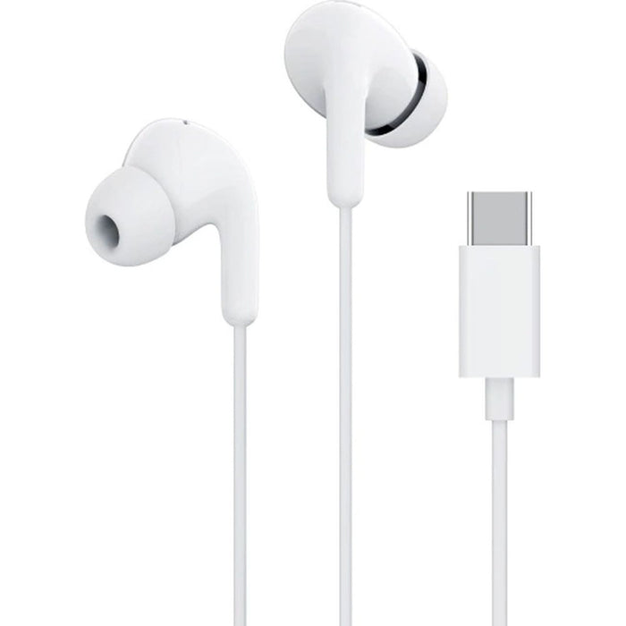 Xiaomi BHR8931GL кабелни слушалки за поставяне в ушите USB-C с дистанционно управление - бели