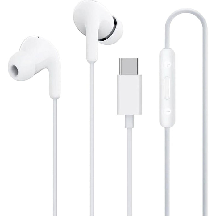 Xiaomi BHR8931GL кабелни слушалки за поставяне в ушите USB-C с дистанционно управление - бели