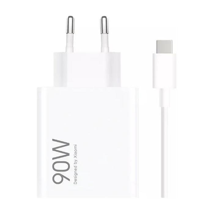 Xiaomi HyperCharge Combo 90W 6.1A USB-A зарядно за стена с USB-C кабел - бяло