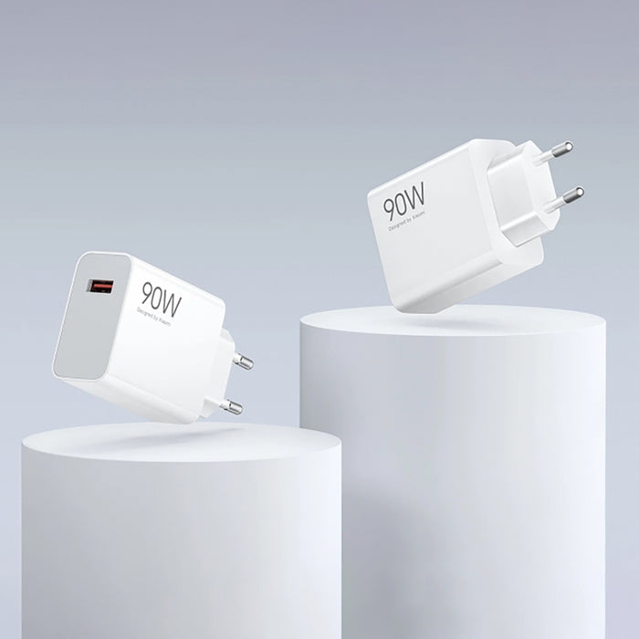 Xiaomi HyperCharge Combo 90W 6.1A USB-A зарядно за стена с USB-C кабел - бяло