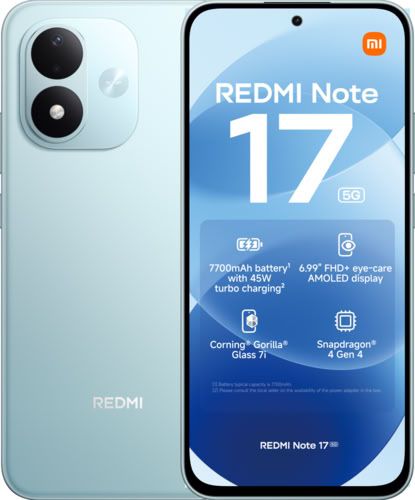 Смартфон GSM XIAOMI Redmi Note 17 5G 6.99 ", 128 GB, RAM 6 GB, 50 MP, 5G