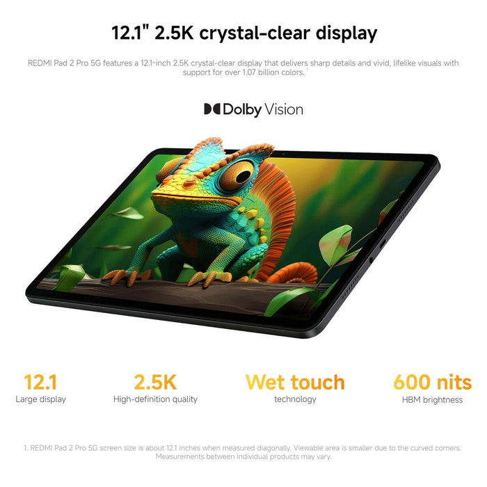 Таблет Xiaomi Redmi Pad 2 Pro 12,1" Octa Core 8 GB RAM 256 GB Сив