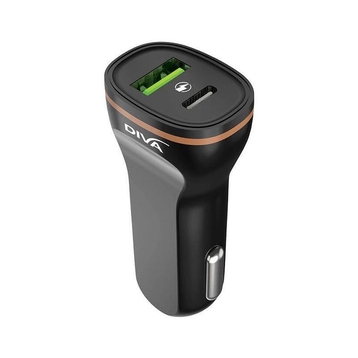 Зарядно устройство DIVA 12-24V USB QC+USB-C PD 20W