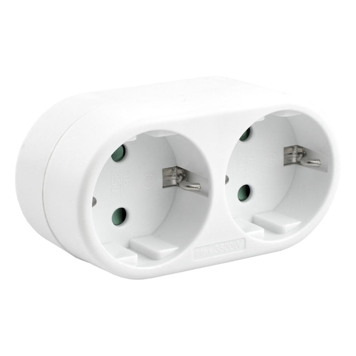 Разклонител XMART SQ-GZB -01/02Y - 2 ГН. БЯЛ