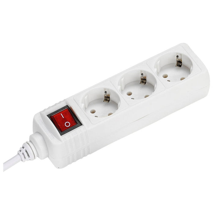 Разклонител XMART 3ГН/1.5М С КЛЮЧ GNB-03K БЯЛ