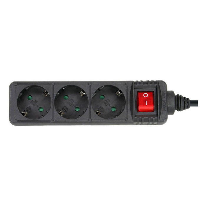 Разклонител XMART 3ГН/3.0М С КЛЮЧ GNB-03K ЧЕРЕН