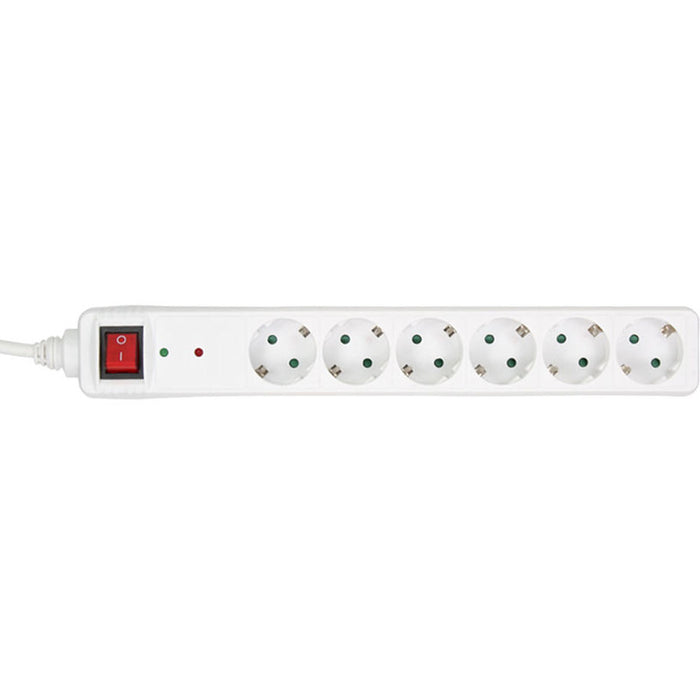 Разклонител XMART 6ГН.КЛЮЧ 1.5М GNB-06K БЯЛ